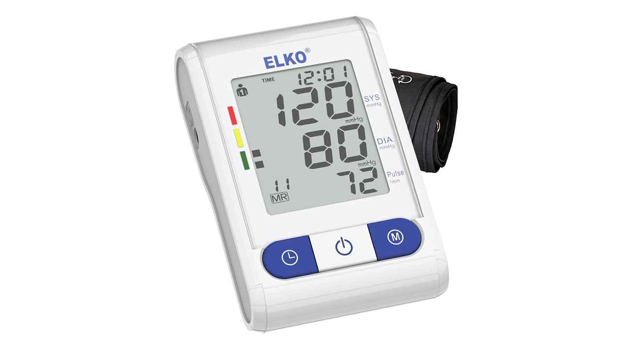 Automatic digital blood pressure monitor with memory storage