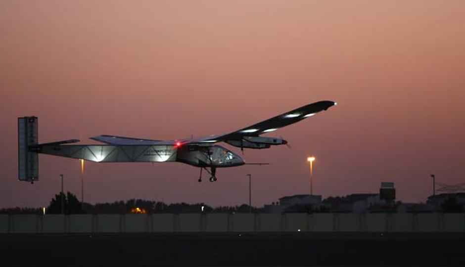 Solar-powered plane takes off for first around the world flight