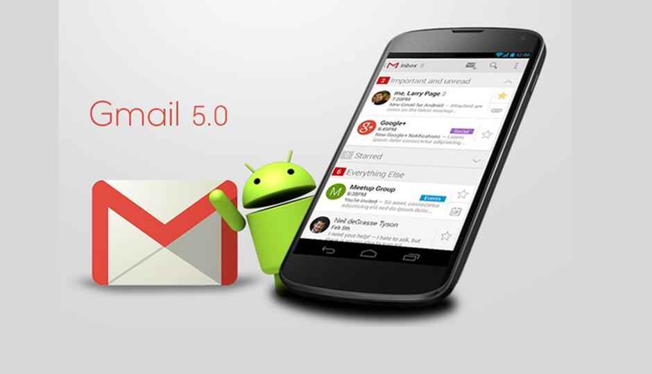 Gmail for Android v5.0 released, adds support for non-Gmail accounts