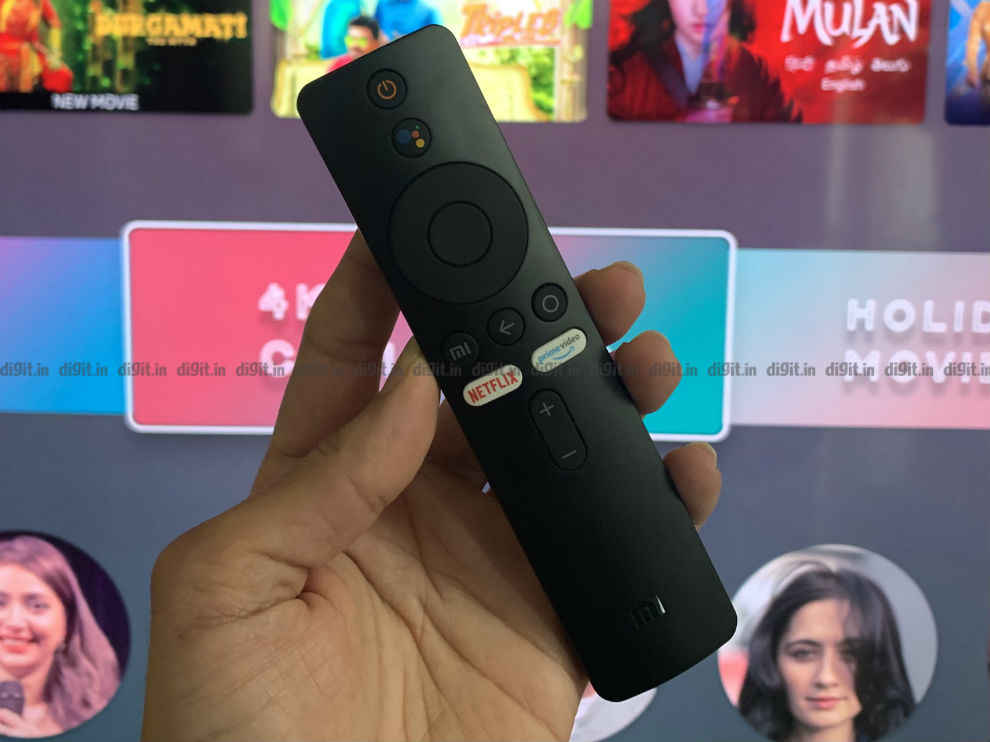 The Mi QLED TV 4K comes with a minimalistic remote control. 