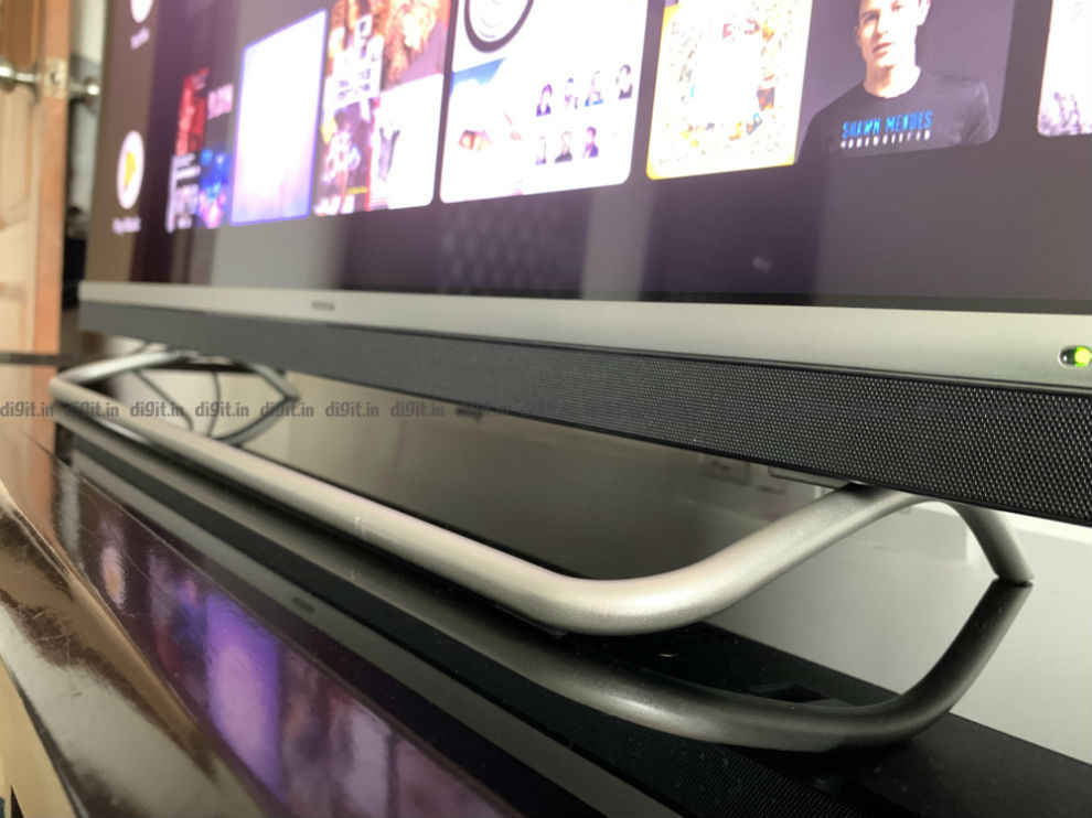 Nokia 43-inch TV comes with a unique looking stand.
