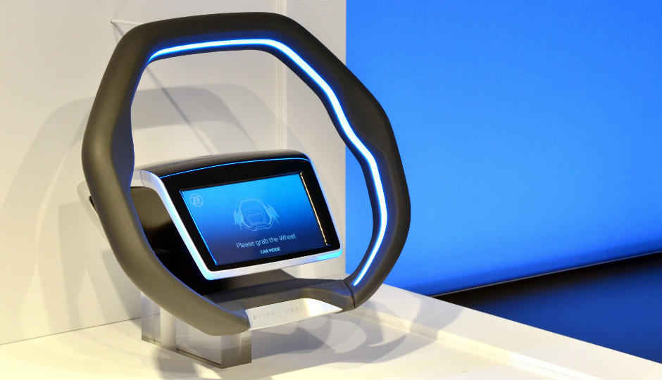 ZF's futuristic steering wheel comes with a gesture