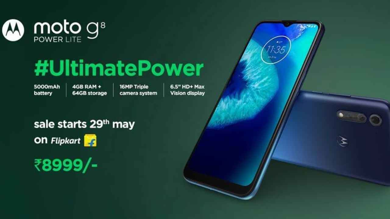 Motorola Moto G8 Power Lite launched at Rs 8,999: Sale date, offers, specs