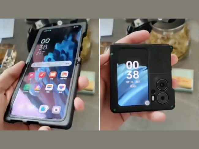 Oppo Find N2 Flip hands-on leaked video