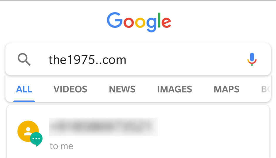 Typing ‘the1975..com’ in your Android phone’s Google app will surprise you!