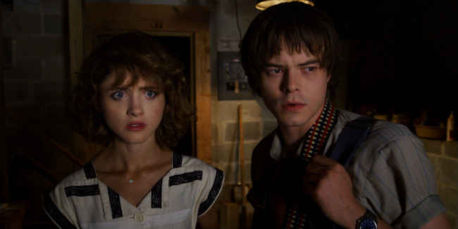 Shot of Nancy and Jonathan in Stranger things 3