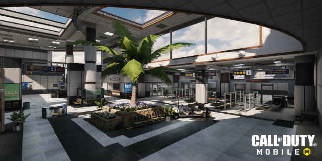 Call of Duty: Mobile's Terminal Map features a glass roof that has to be broken in order to target aerial scorestreaks