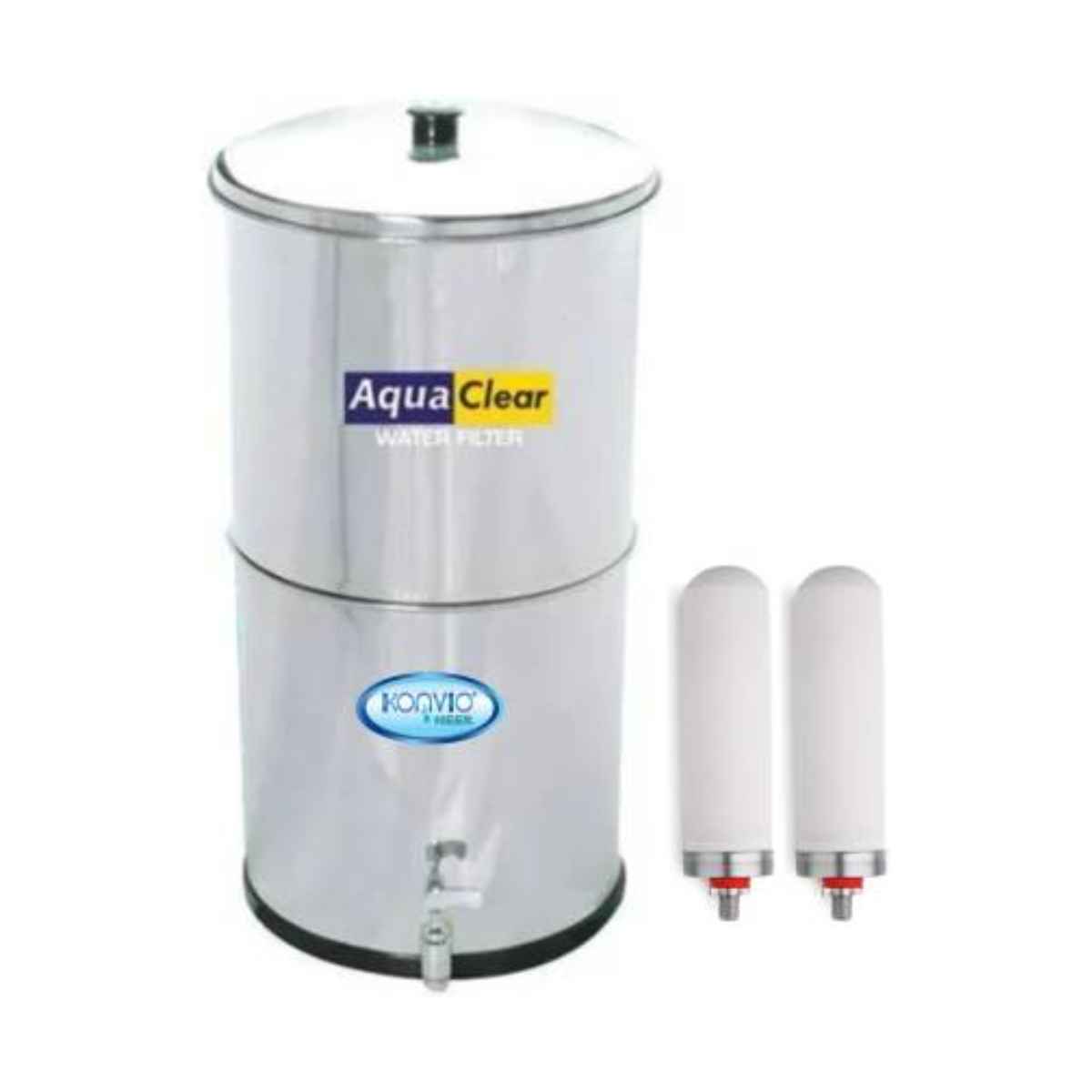 Konvio Non-electric stainless steel gravity filter water purifier 