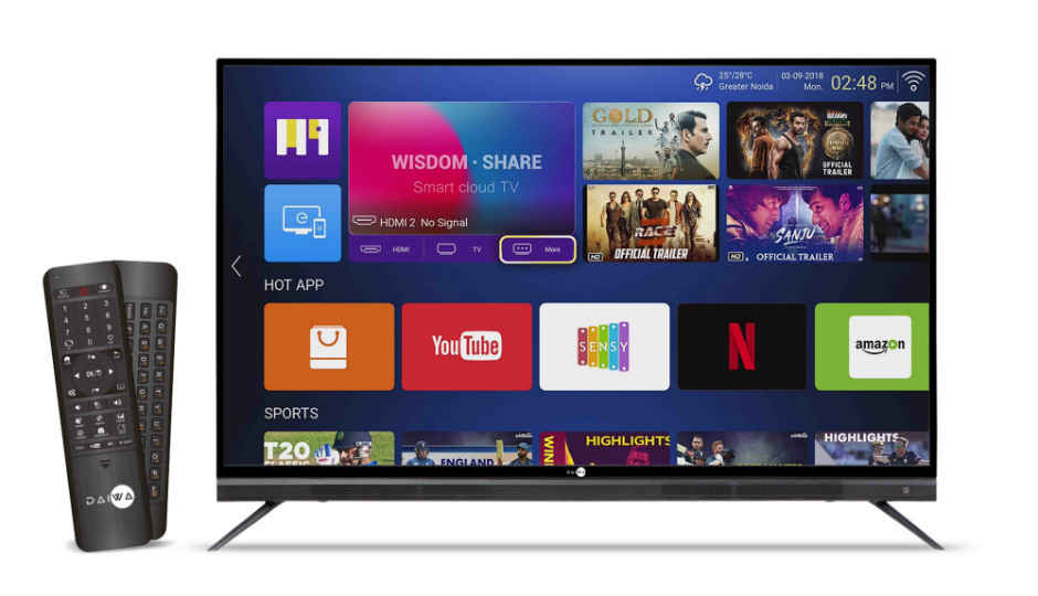 Daiwa 65-inch 4K ultra HD Quantum Luminit Smart LED TV launched in India at Rs 66,990