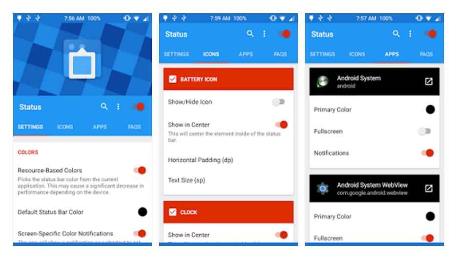 రూటింగ్ లేకుండా మీ ఫోన్ status బార్ మీకు నచ్చినట్లుగా మార్చటానికి బెస్ట్ యాప్ -1.74MB