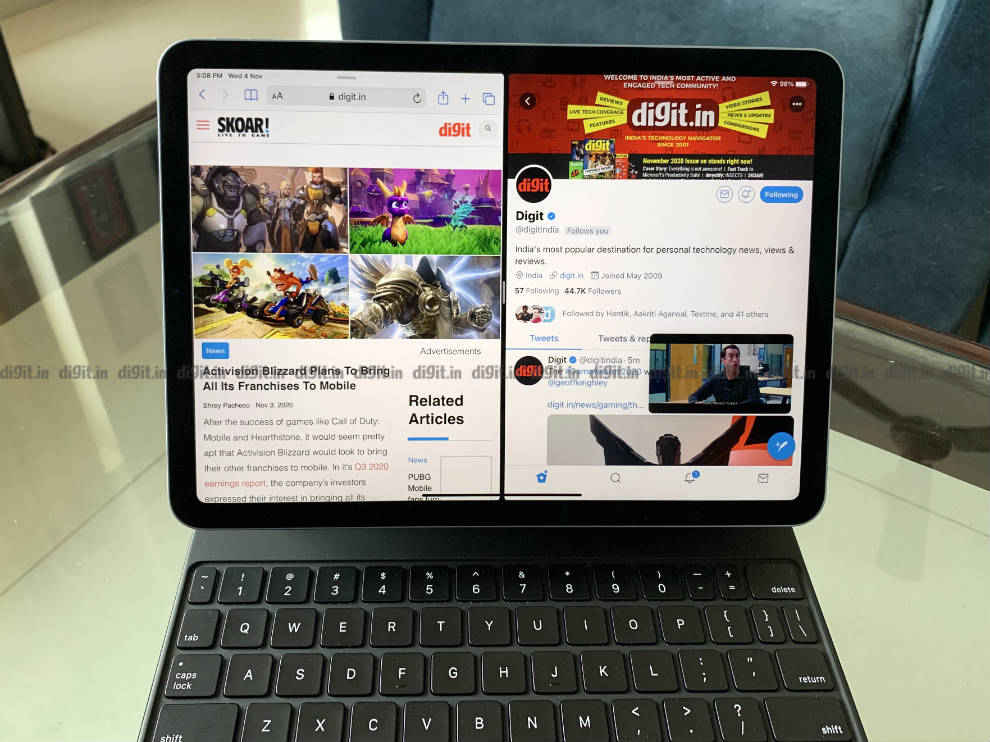 You can multitask on the iPad Air 2020.
