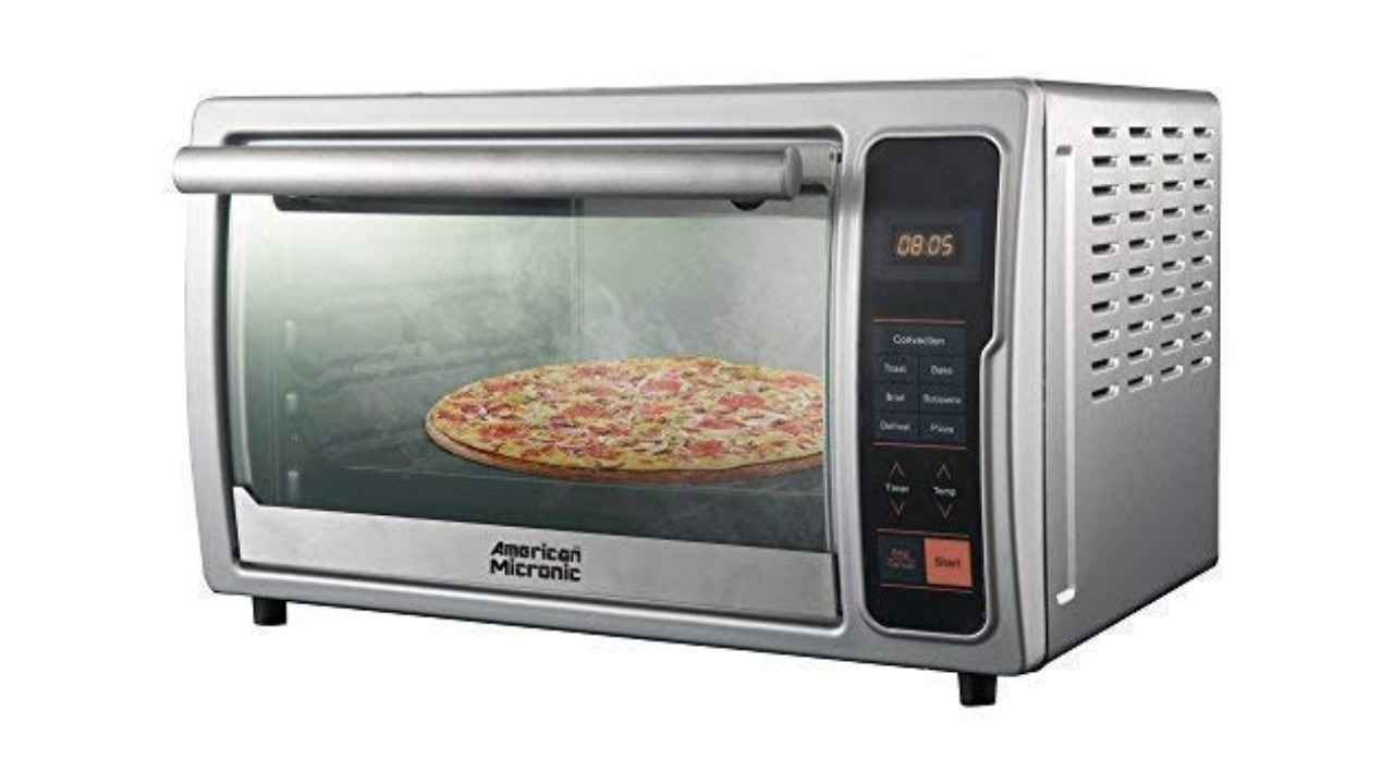 Top OTG ovens with motorized rotisserie feature