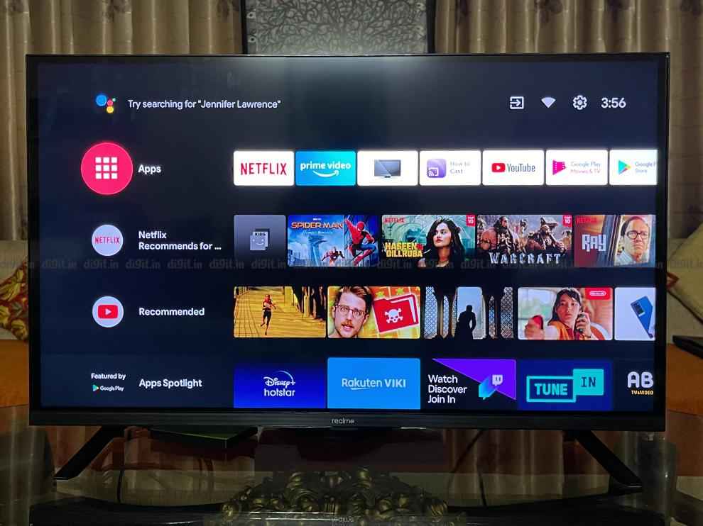 Realome 32-inch FHD TV runs on Android TV 9 out of the box. 