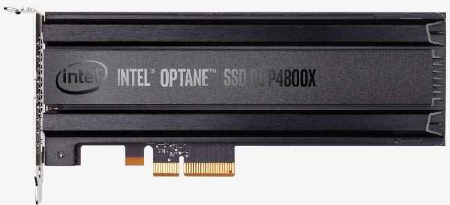 Intel Optane Memory SSD DC P4800X 3D XPoint Technology Storage Server