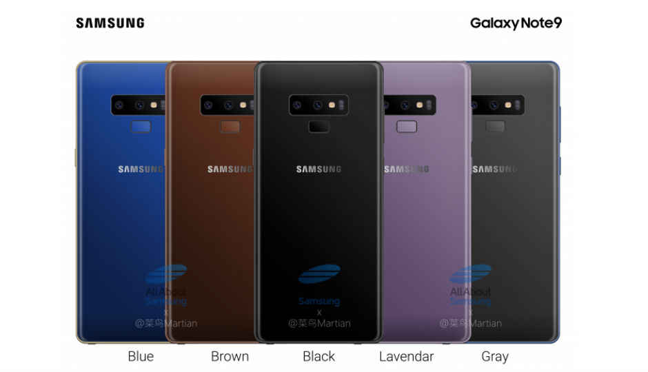 Samsung Galaxy Note 9 स्मार्टफोन अजून एका ब्राउन वेरिएंट मध्ये होणार आहे सादर