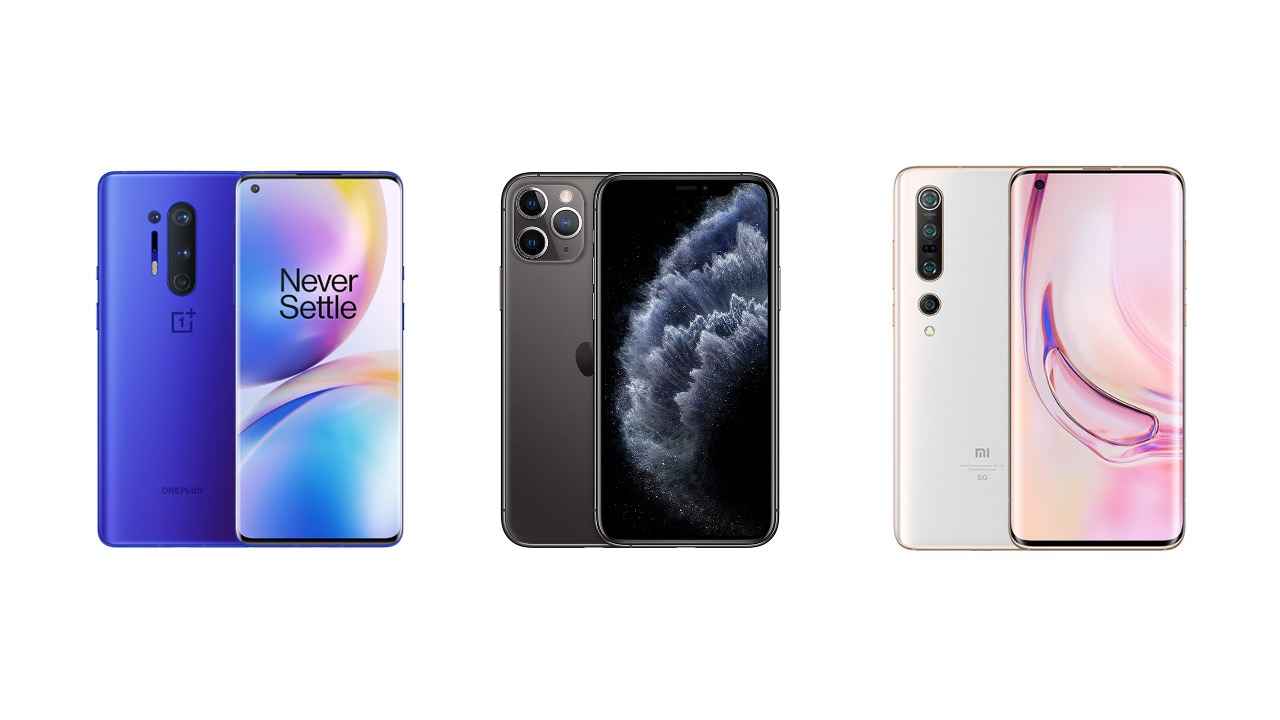 OnePlus 8 Pro vs Xiaomi Mi 10 vs Apple iPhone 11 Pro: specifications, features, prices compared