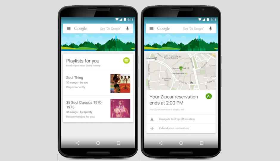 Google Now brings integration for 70 more Android apps