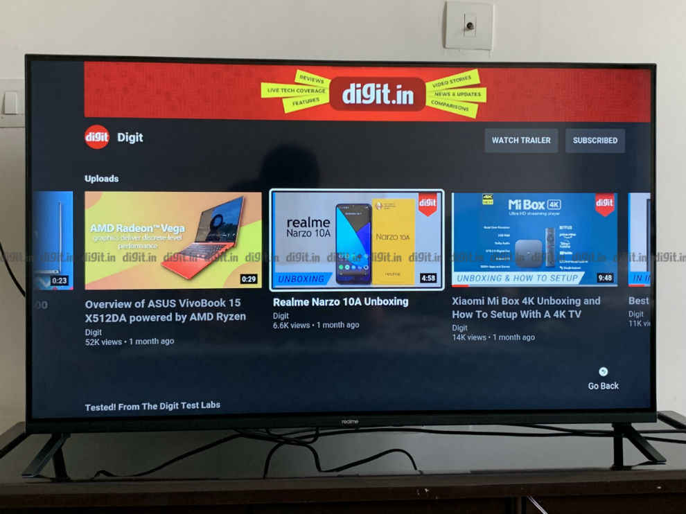 Realme TV can playback content in SDR from external sources as it has HDMI 1.4