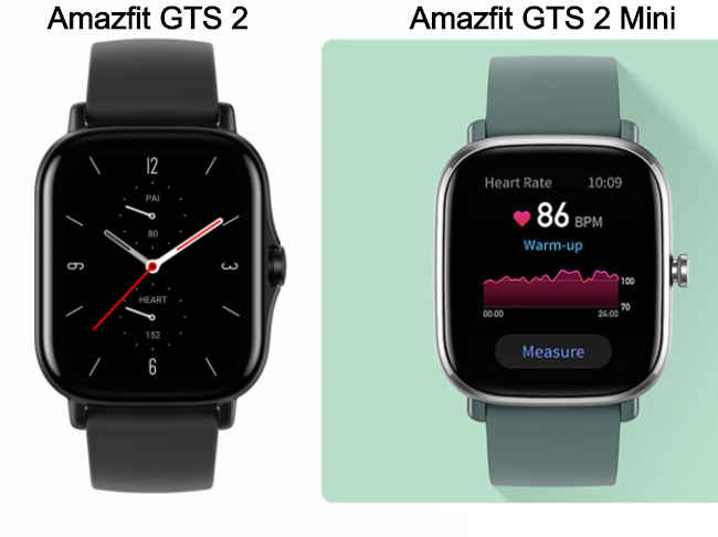 Amazefit GTS 2 vs GTS 2 Mini