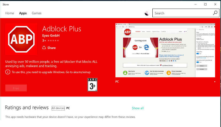 Microsoft Edge Users Can Now Use Adblock, Adblock Plus Extensions.
