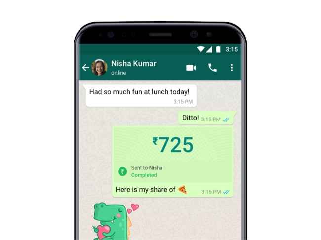 Whatsapp payment feature