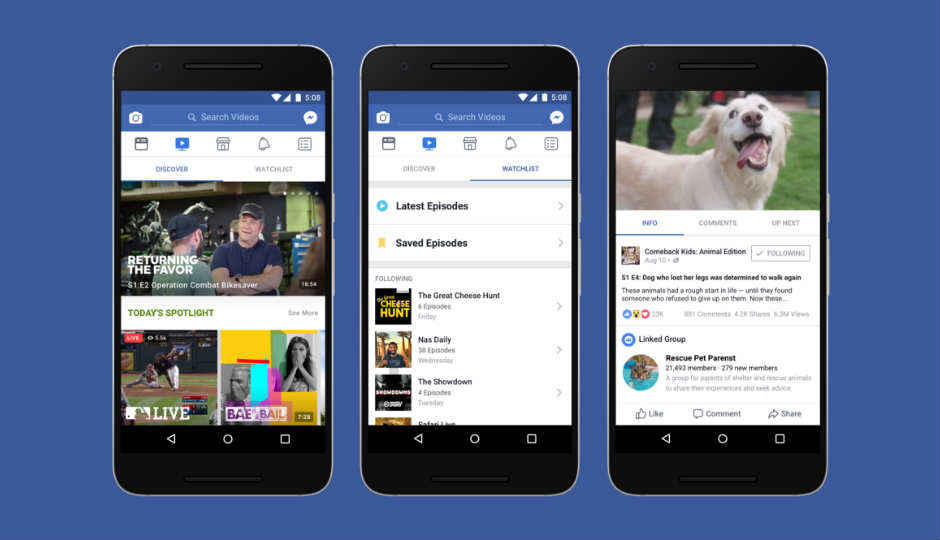 Facebook Watch is now available globally on desktop and Facebook Lite app