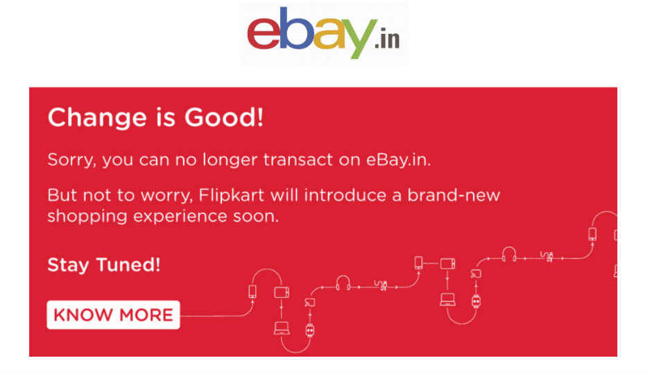 Flipkart pulls the plug on eBay India, working on a new platform for refurbished gadgets