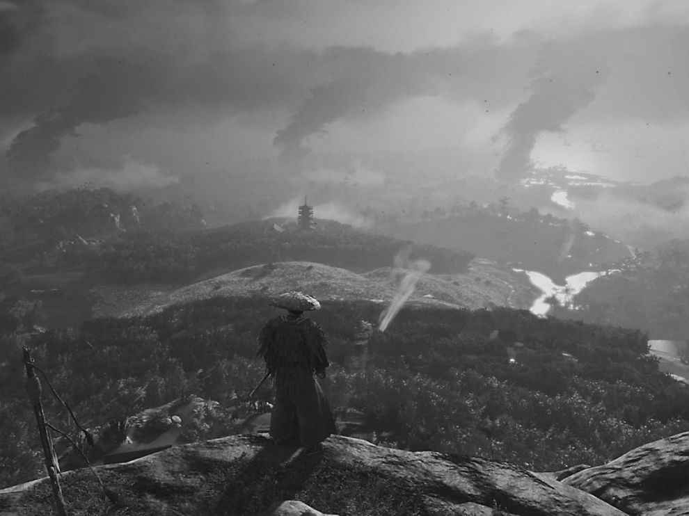 Ghost of Tsushima can be played in black and white mode.