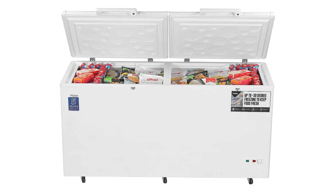 Spacious double-door deep freezers ideal for long-duration storage