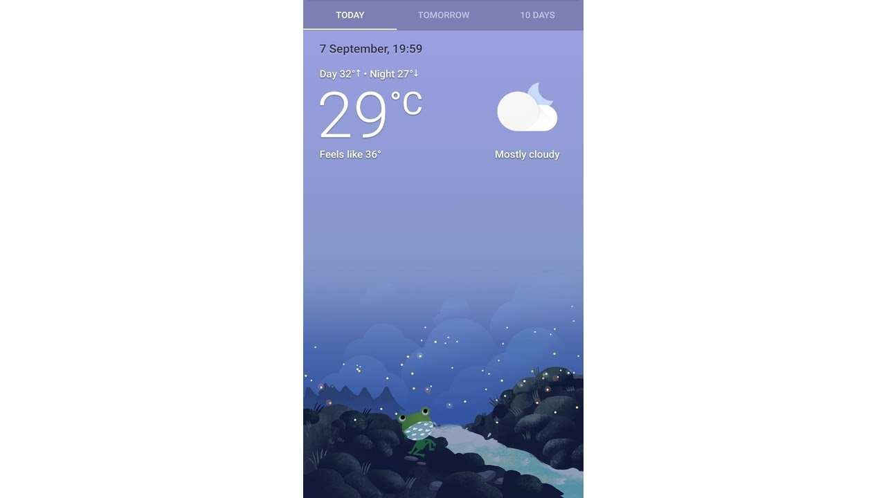 The Google Weather App gets a bit of a makeover after being hit by a bug