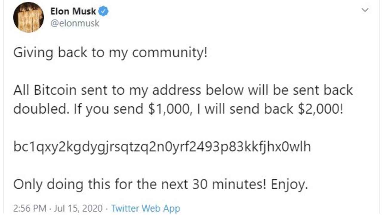 Elon Musk twitter hacked