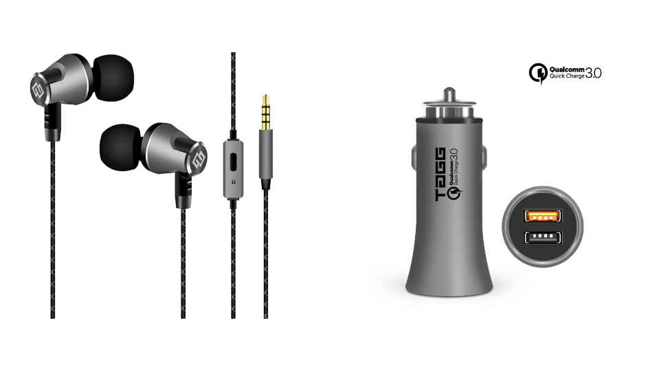 TAGG  Metal Earphones and Roadster Car Charger launched at Rs 999