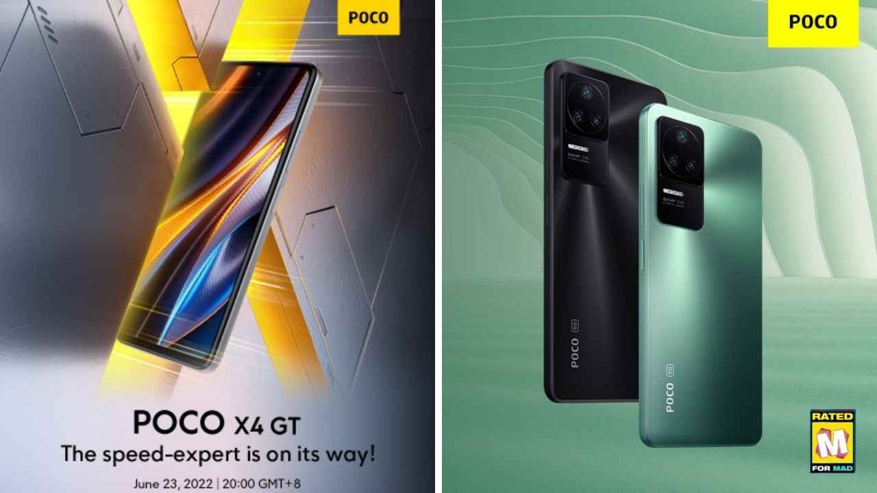 Poco X4 GT launching on June 23 along with Poco F4 5G