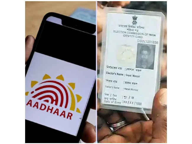 Aadhaar voter card link