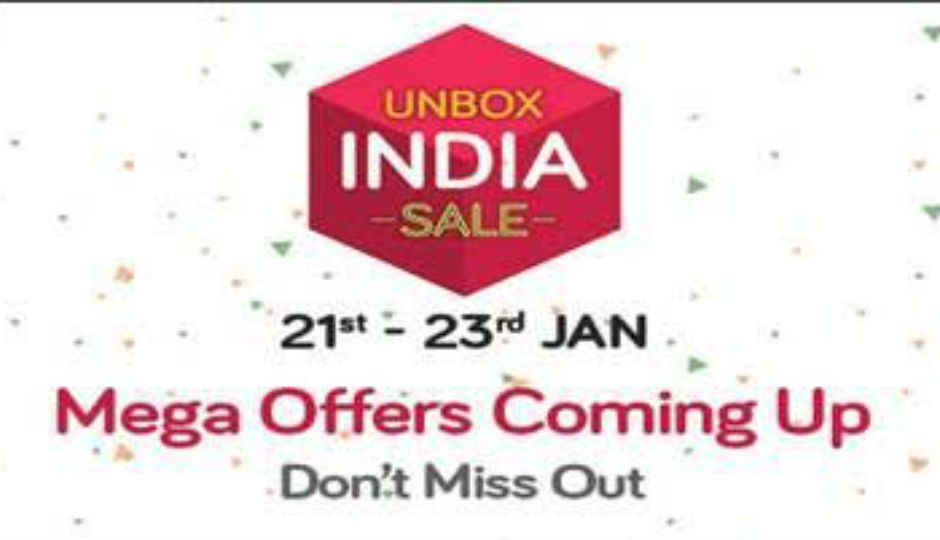 స్నాప్ డీల్  unbox  మెగా సేల్  ఆఫర్  జాన్  21 నుండి 23 వరకు