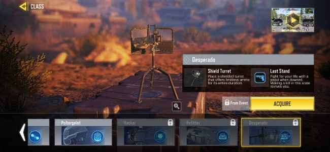 The Desperado class is the newest addition to Call of Duty: Mobile