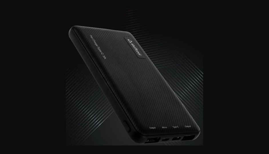 Stuffcool 1062 10000 mAh power bank with Type-C 3A input/output and Type-C to C cable launched in India