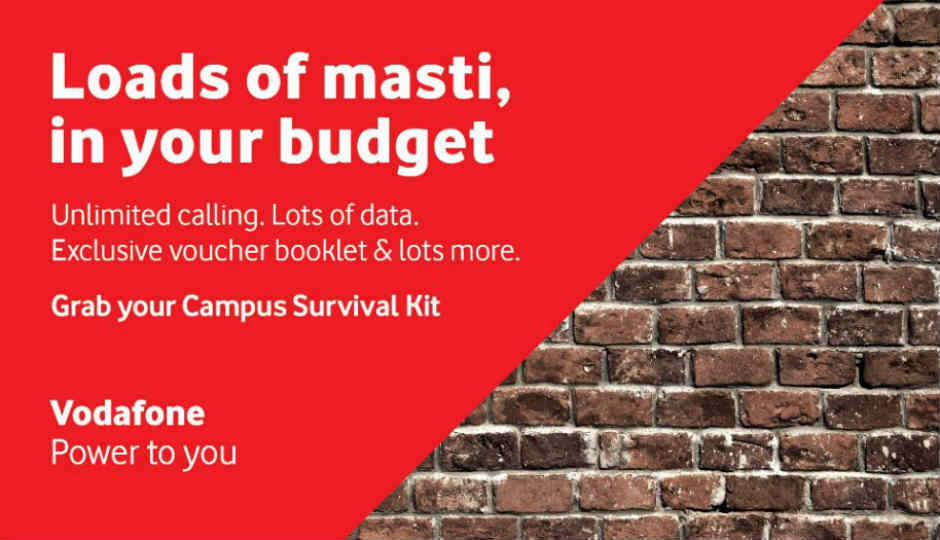 Vodafone’s Campus Survival Kit offers 1GB data for 84 days, unlimited calling for students in Delhi-NCR