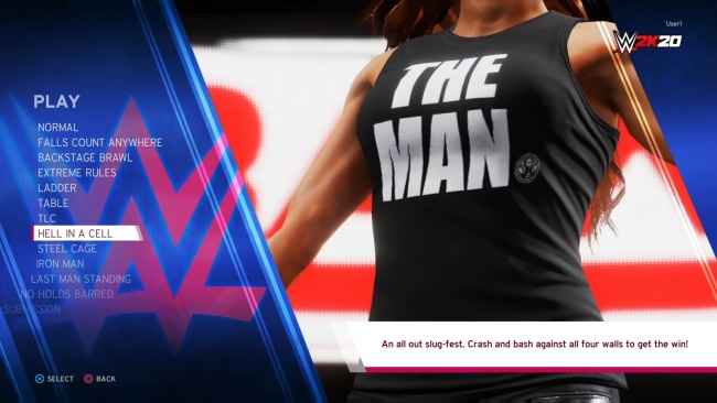 WWE 2K20 Main Menu