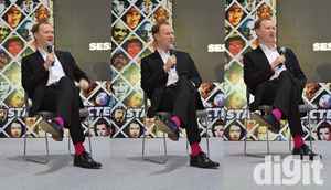 Sherlock creator Mark Gatiss at Mumbai Comic Con 2014