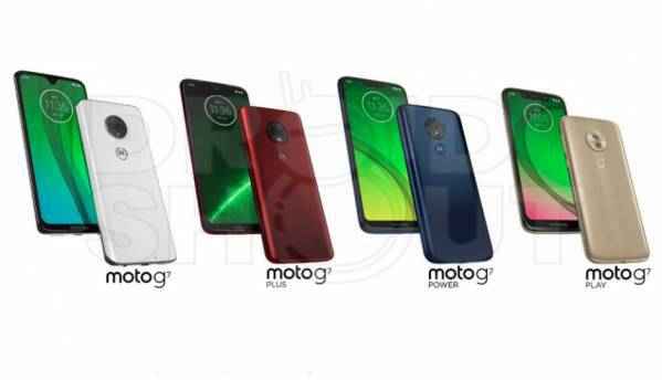 Moto G7 series devices leaked in press renders