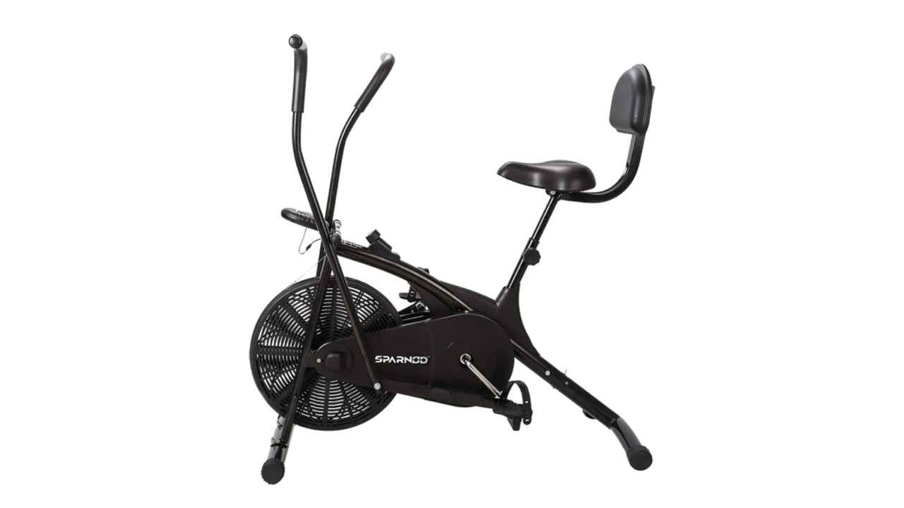 Top air bikes with cushioned back support