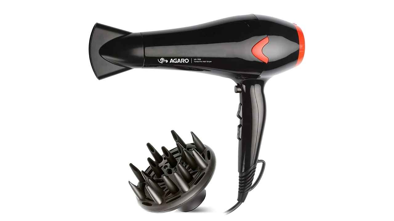 Hair dryers with a diffuser attachment