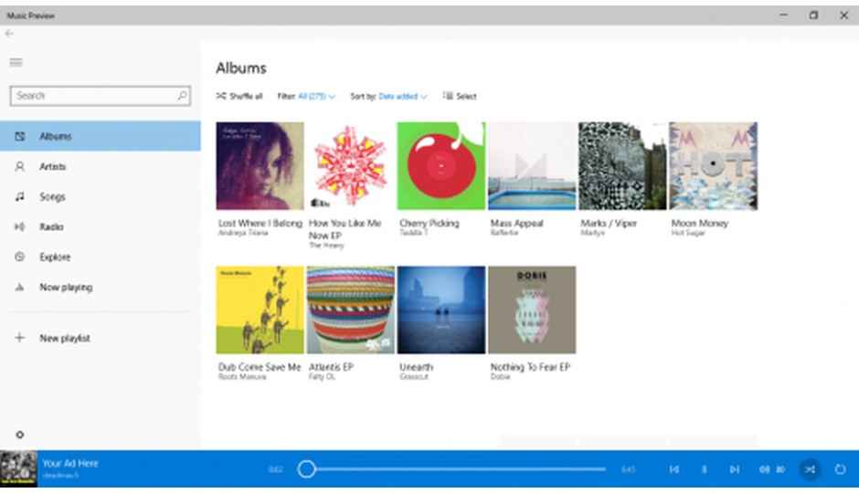 Microsoft announces Music and Video preview apps for Windows 10