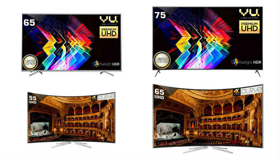 Vu launches new range of 4K HDR and Curved TVs in India