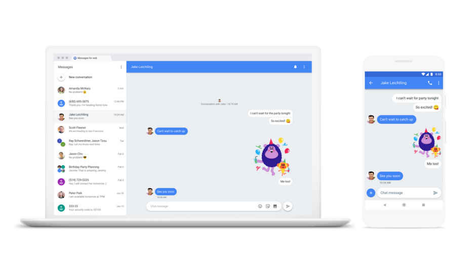 Android Messages now available with web interface, GIF search and more features