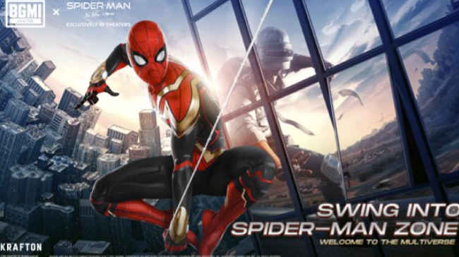 Battlegrounds Mobile India mengumumkan acara crossover dengan Spider-Man: No Way Home