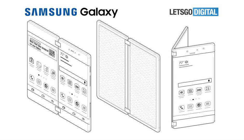 Patent details upcoming Samsung Galaxy X foldable smartphone with two screens