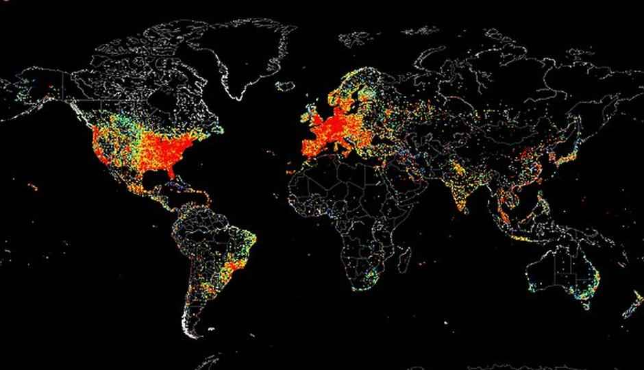 Map reveals countries where Internet goes to ‘sleep’ at night