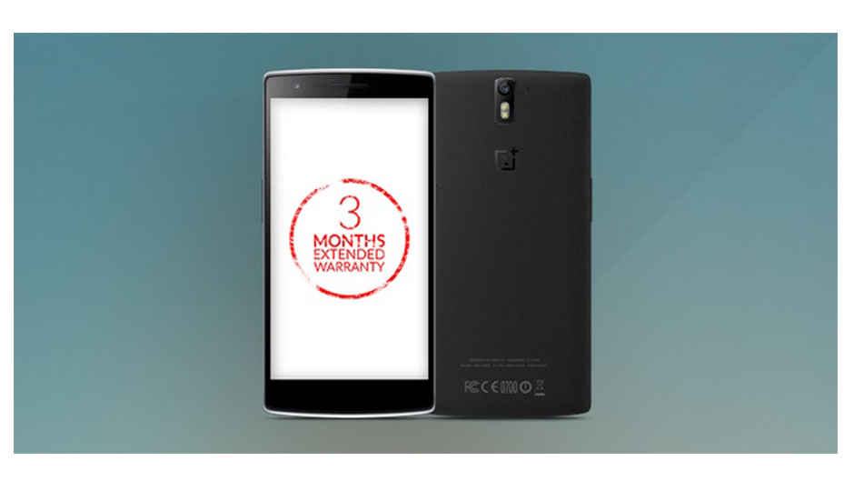 OnePlus India offers 3 months extended warranty to under-service devices.